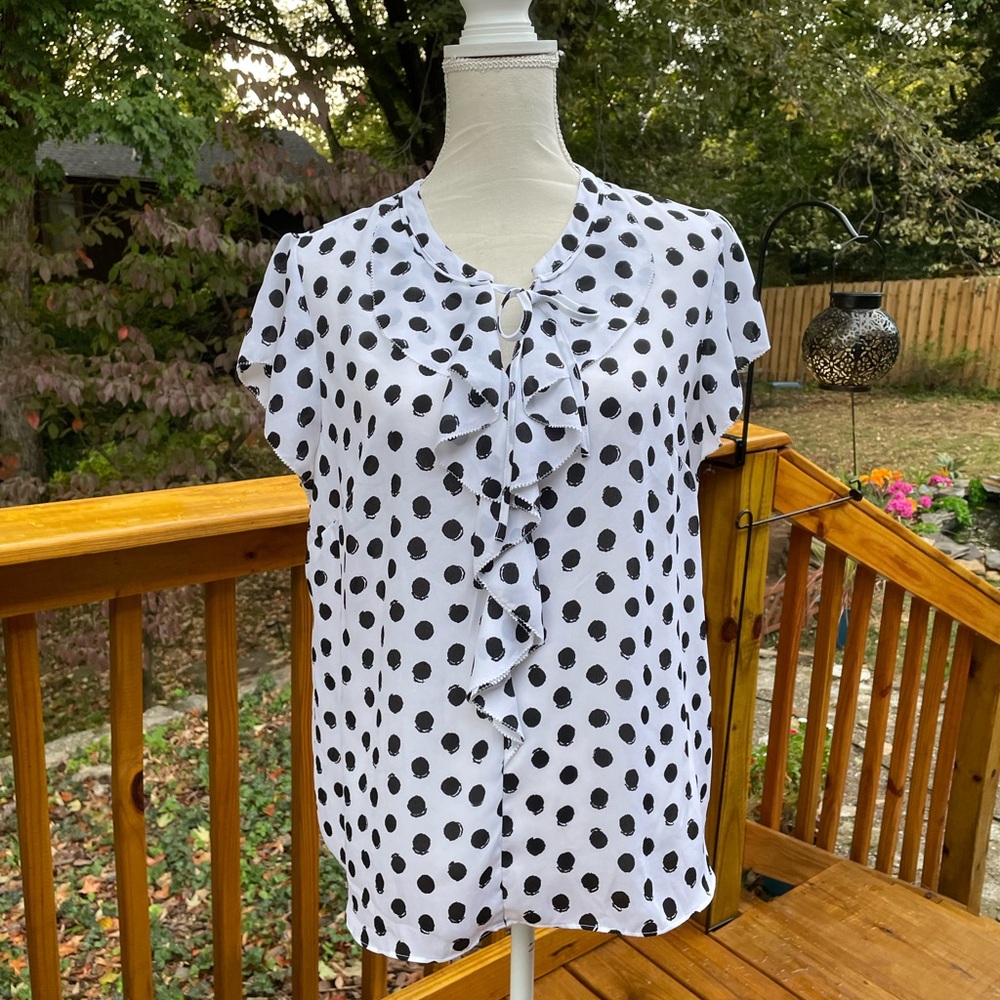 Polka dot blouse